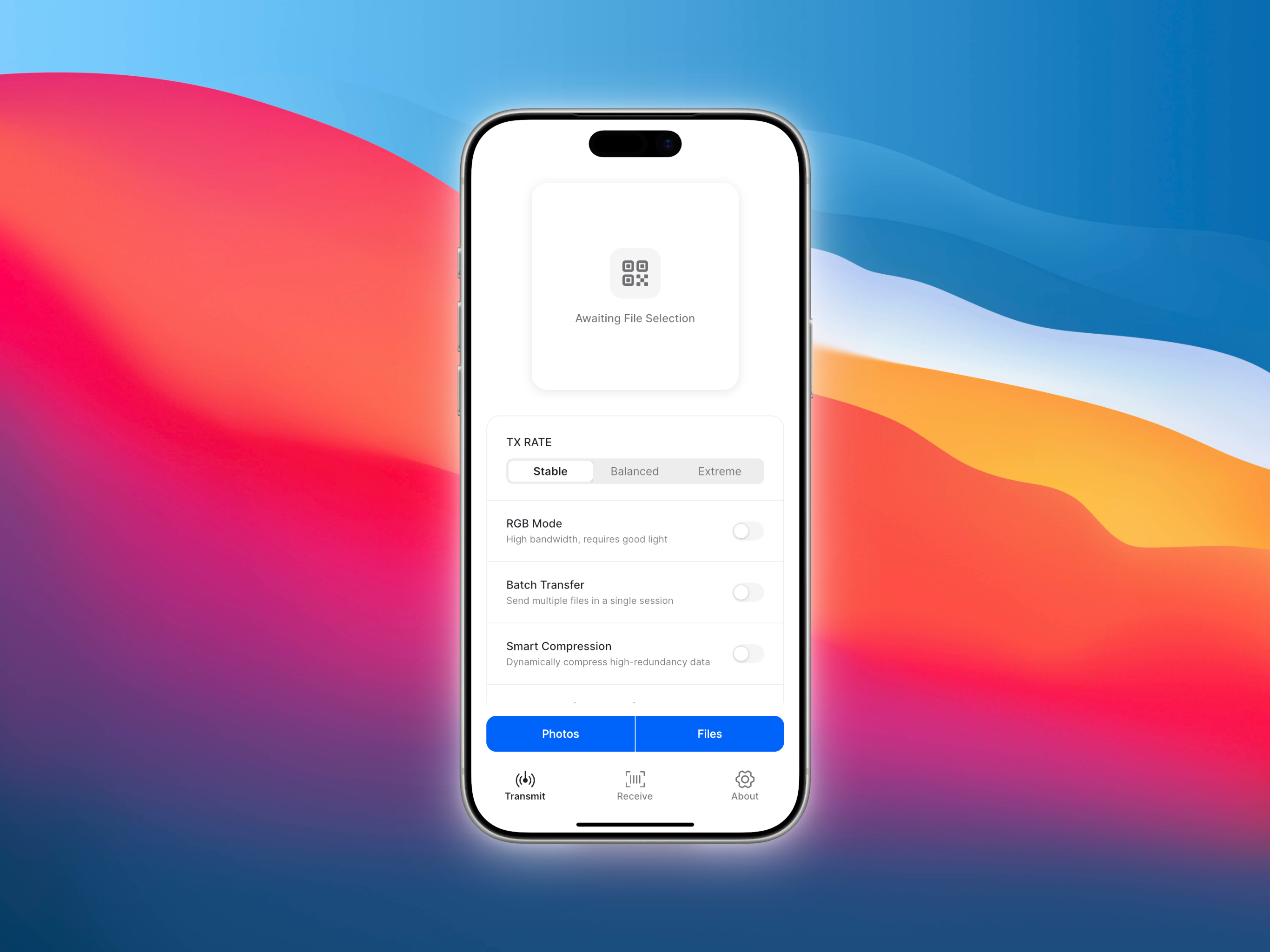 DunFlow minimalist clock app interface